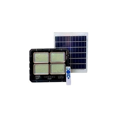 REFLECTOR LED TD-003 100W + PANEL SOLAR EXT IP66 BAT. RECARGABLE INCL. CONTROL ENCENDIDO/APAGADO GARANTIA 12 MESES