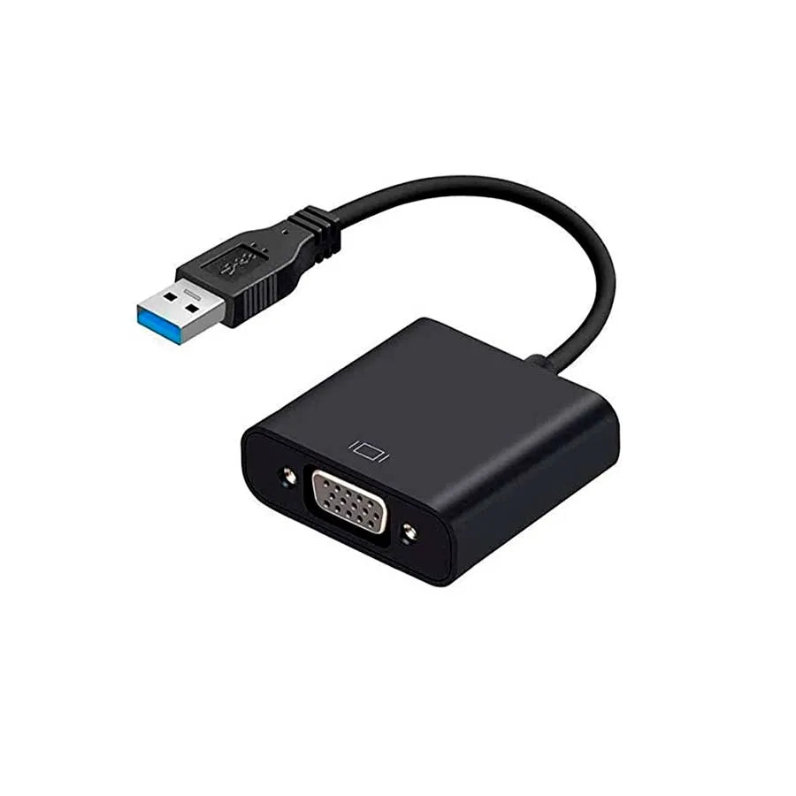 ADAPTADOR USB 3.0 A VGA NEGRO GARANTIA 12 MESES