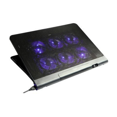 VENTILADOR XTECH TUULI GAMING XTA-161 PARA LAPTOP 6 VENTILADORES LED USB