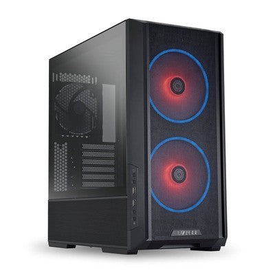 CASE GAMER LIAN LI LANCOOL 217 GENUINE WALNUT WOOD WITH 5 PRE-INSTALLED PWM FANS 2X170MM, 2X120MM & 1X140MM, FLEXIBLE PSU & CABLE INSTALLATION - BLACK (LAN217X) | SKU CS-LAN217B - CS