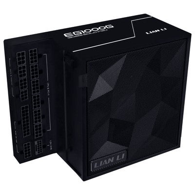 FUENTE DE PODER CERTIFICADA LIAN LI EDGE SERIES-1000W FULL MODULAR POWER SUPPLY (FAN HUB INCLUDED) - GOLD-ATX 3.0, 3.1-PCIE 5.1-L-SHAPE DESIGN FOR DUAL CHAMBER CASE-120MM FDB FAN-SUPPORTS UP TO 4 USB