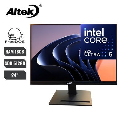 ALL-IN-ONE ALTEK 24" | INTEL CORE ULTRA 5 225 | 16GB DDR4 | 512GB SSD | H810 | FREEDOS