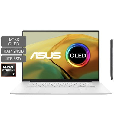 LAPTOP ASUS VIVOBOOK S16 16" WUXGA AMD RYZEN 9 270 16GB RAM 512GB SSD ALUMINIO