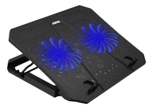VENTILADOR EZMI DCX-036 RGB PARA LAPTOP 5 VENTILADORES LED 4 NIVELES