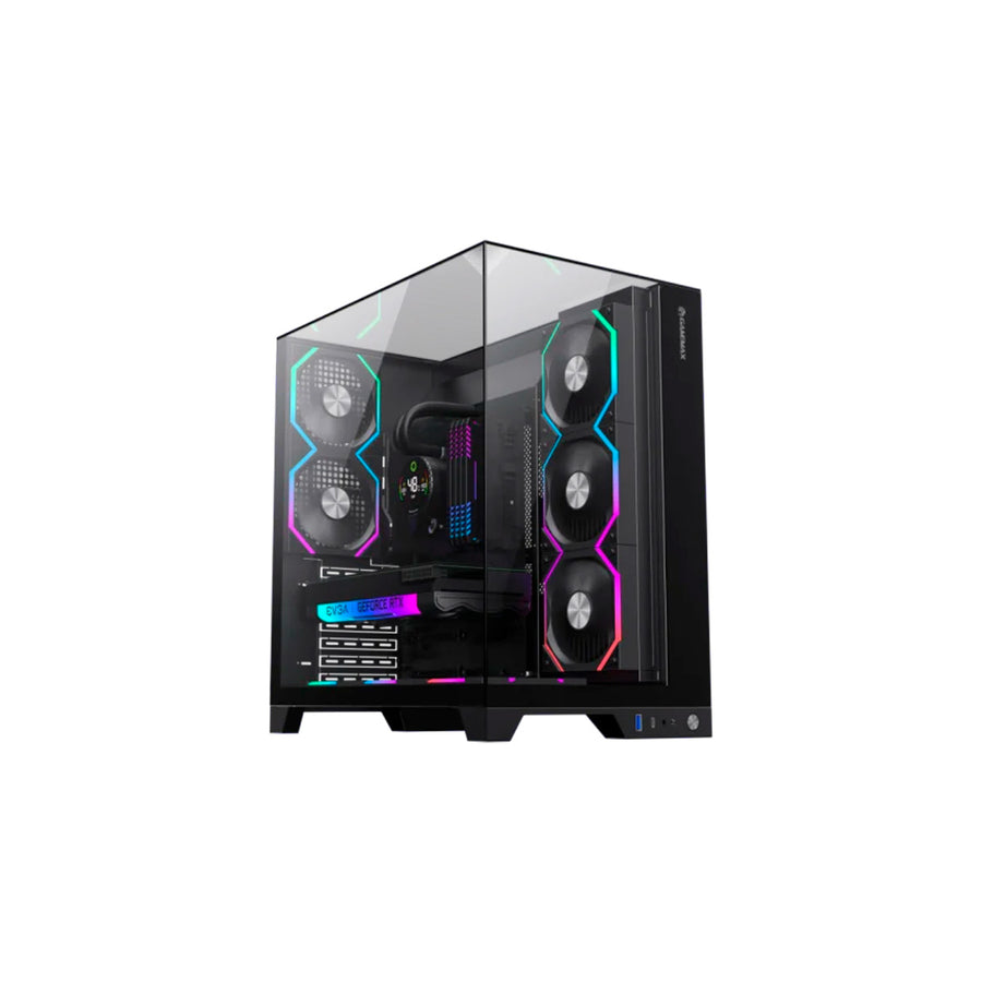 CASE GAMEMAX INFINITY PRO BK ATX USB-C/3.0 FAN ARGB (POST. 2*12CM, INFE 3*12CM)PANORAMICO LAT. ARRIBA, FRONT. VIDRIO TEMPL. CONTROLADOR RGB AURA SYNC GARANTIA 12 MESES