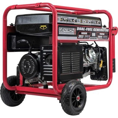 Generador Gentron Gg10020Gl 10000W Dual Gasolina Y Gas Arranque Electrico, Ohv De 15Hp 420Cc, 8 Galones, 11 Horas Salida
