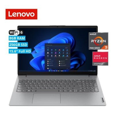 LAPTOP LENOVO V15 15.6" FHD AMD RYZEN 3 7320U 8GB RAM 256GB SSD FREEDOS