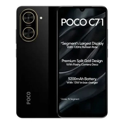 CELULAR POCO C71 128GB | 4GB RAM | CÁMARA 32MP | 5200MAH | USB-C