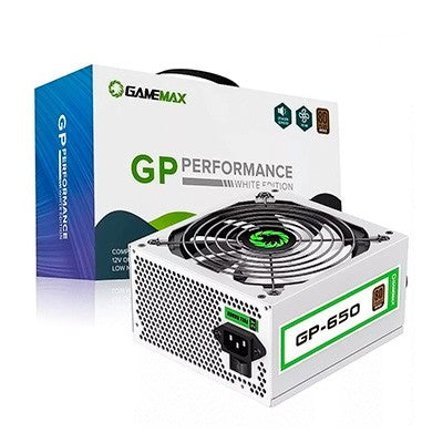 FUENTE DE PODER GAMEMAX 650W GP-650 WH 80+ BRONZE FAN 14CM 100-120V GARANTIA 12 MESES