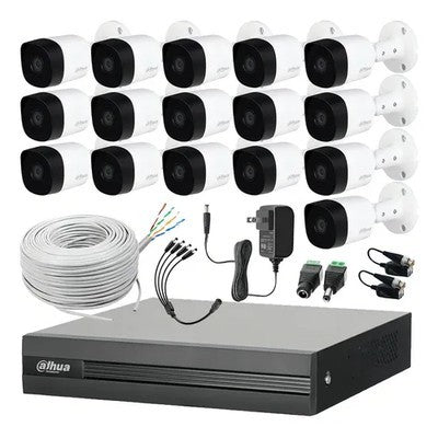 KIT 16 CÁMARAS CON AUDIO 1080 HD