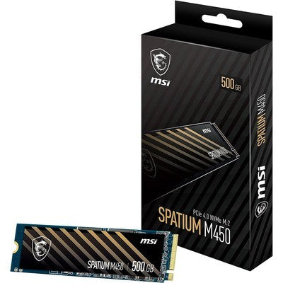 DISCO SOLIDO 500GB MSI SPATIUM M450 M.2 NVME 3600MB/S