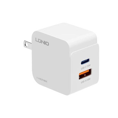 CARGADOR LDNIO Q2 33W 2P PD + USB + CAB USB-TC WHITE +.