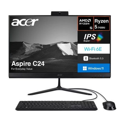 ALL-IN-ONE ACER ASPIRE C24-2 24" | AMD RYZEN 5 7430U | 8GB RAM | 512GB | WINDOWS 11