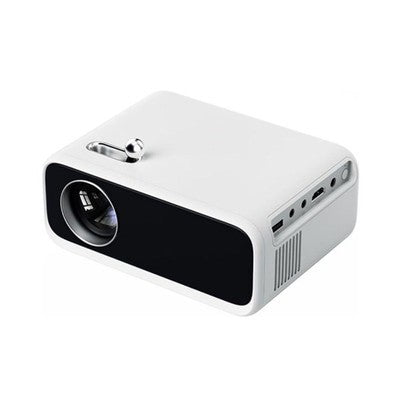 PROYECTOR WANBO BY XIAOMI MINI PRO LED 720P 250 ANSI RAM 1GB + 8GB 3W VIDA UTIL LENTE 20000 HORAS HDMI* 1 USB*1 3.5MM*1 110V DIMENSIONES 16.5*12.3*8.7 PULGADAS WHITE