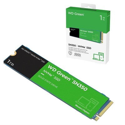 DISCO SOLIDO WESTERN DIGITAL 1TB SSD INTERNO M.2 GREEN SN350 NVME 3.0X4 WDS100T2G0C