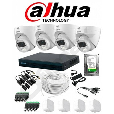KIT 4 CÁMARAS CON AUDIO 2MP