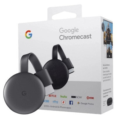 GOOGLE CHROMECAST 3RA GENERACIÓN STREAMING FULL HD HDMI WI-FI CONTROL DESDE CELULAR