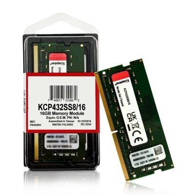 MEMORIA KINGSTON 16GB 3200MHZ SODIMM KCP432SS8/16-F