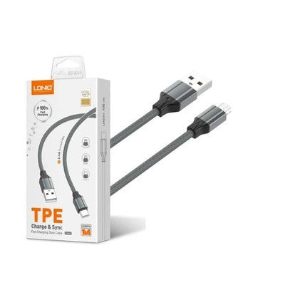 CABLE LDNIO LS441 1M 12W 2.4A USB-V8
