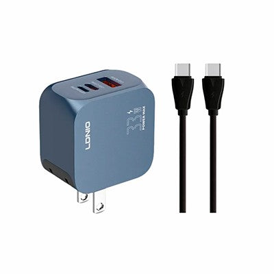 CARGADOR LDNIO Q5 GAN 33W + CABLE TC-TC +.