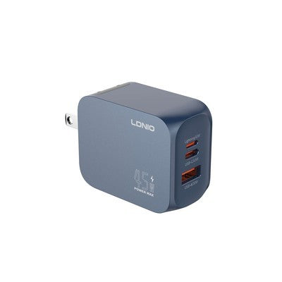 CARGADOR LDNIO Q6 GAN 45W + CABLE TC-IPH