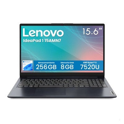 LAPTOP LENOVO IDEAPAD 1 15.6" FHD AMD RYZEN 5 7520U 8GB DDR5 256GB SSD PCIE WINDOWS 11 HOME