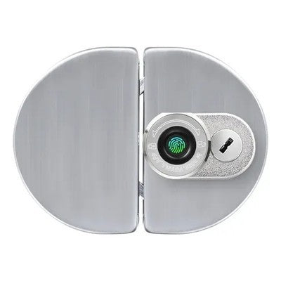 CERRADURA PARA PUERTA DE VIDRIO CON HUELLA IGLASS100