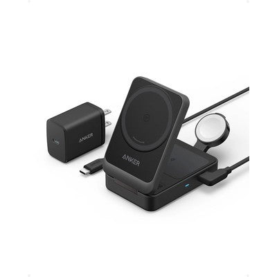 POWER BANK ANKER MAGGO WIRELESS CHARGING STATION (15W, 3-IN-1 PAD)