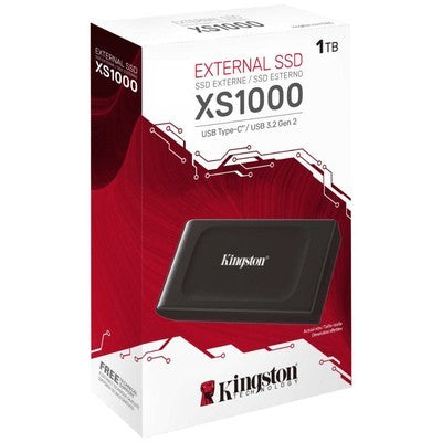 DISCO SOLIDO EXTERNO 1TB (1000GB) SSD KINGSTON BLACK