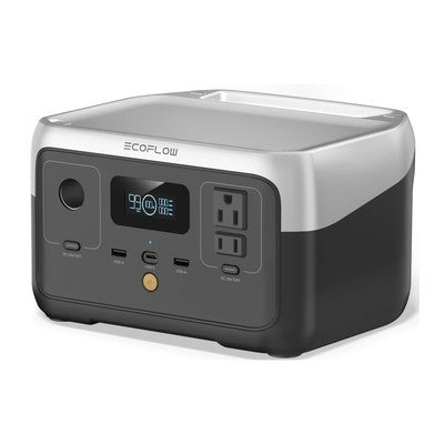 Estacion De Energia Ef Ecoflow River 2 Bat. Lifepo4 256Wh Salidas 600W (Ac 110V*2, Usb-C*1, Usb-A*2, 12V Car*1) Carga Ra