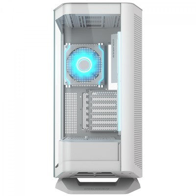 CASE GAMER COUGAR FV270 RGB WHITE MID TOWER E-ATX CASE, 420MM GPU SUPPORTED, BUILD-IN ARGB PWM FANS, BREATHE STREAMS, PRISM OF LIGHT, RGB HUB, FILTER GUARD, TOOL-LESS BRACKET, COMPATIBLE WITH REVERSE