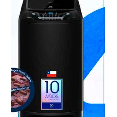 LAVADORA ELECTROLUX EWX18TAFE50 AUTOMÁTICA 18 KG 40 LIBRAS POWER DILUTION NANO COBRE NEGRA