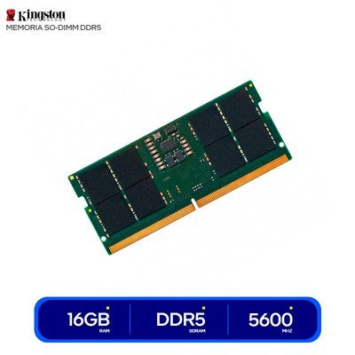 MEMORIA RAM DDR5 SO-DIMM 16GB PC5600 KINGSTON LAPTOP 5600MT/S