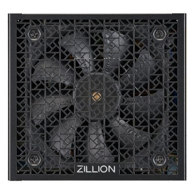 FUENTE DE PODER SUPER FLOWER ZILLION FG 1050W 80+ GOLD, FULL MODULAR, ATX 3.1 / PCIE 5.0, W/12V-2X6 CABLE (2X8PIN - 16PIN NATIVE CABLES), POWER SUPPLY, FDB FAN, SF-1050Z12FG, BLACK VERSION | SKU