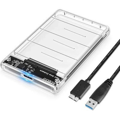 CAPSULA HDD/SSD 2.5" HD-13 USB 3.0 TRANSPARENTE