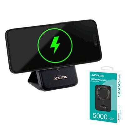 POWER BANK ADATA INALAMBRICO (5,000 MAH) (LI-POLYMER BATTERY) R050 MAGNETICO